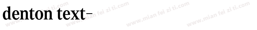 denton text字体转换